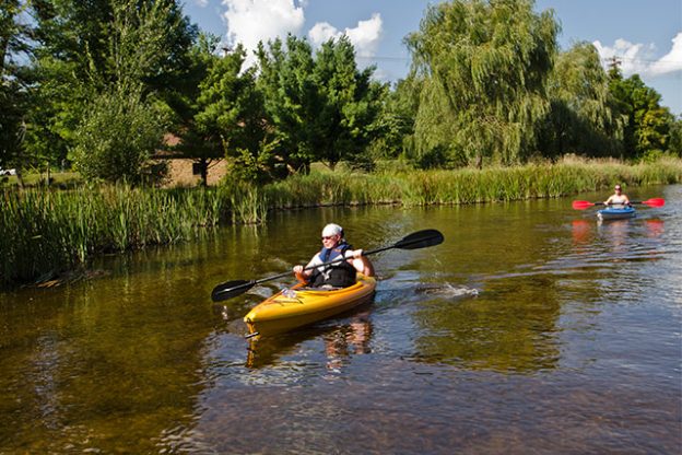 Kayaking in Stevens Point
