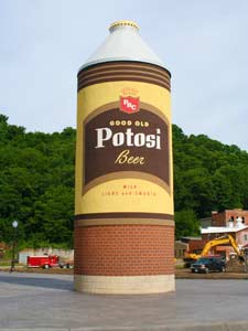 Giant Potosi Can at the Potosi Brewery